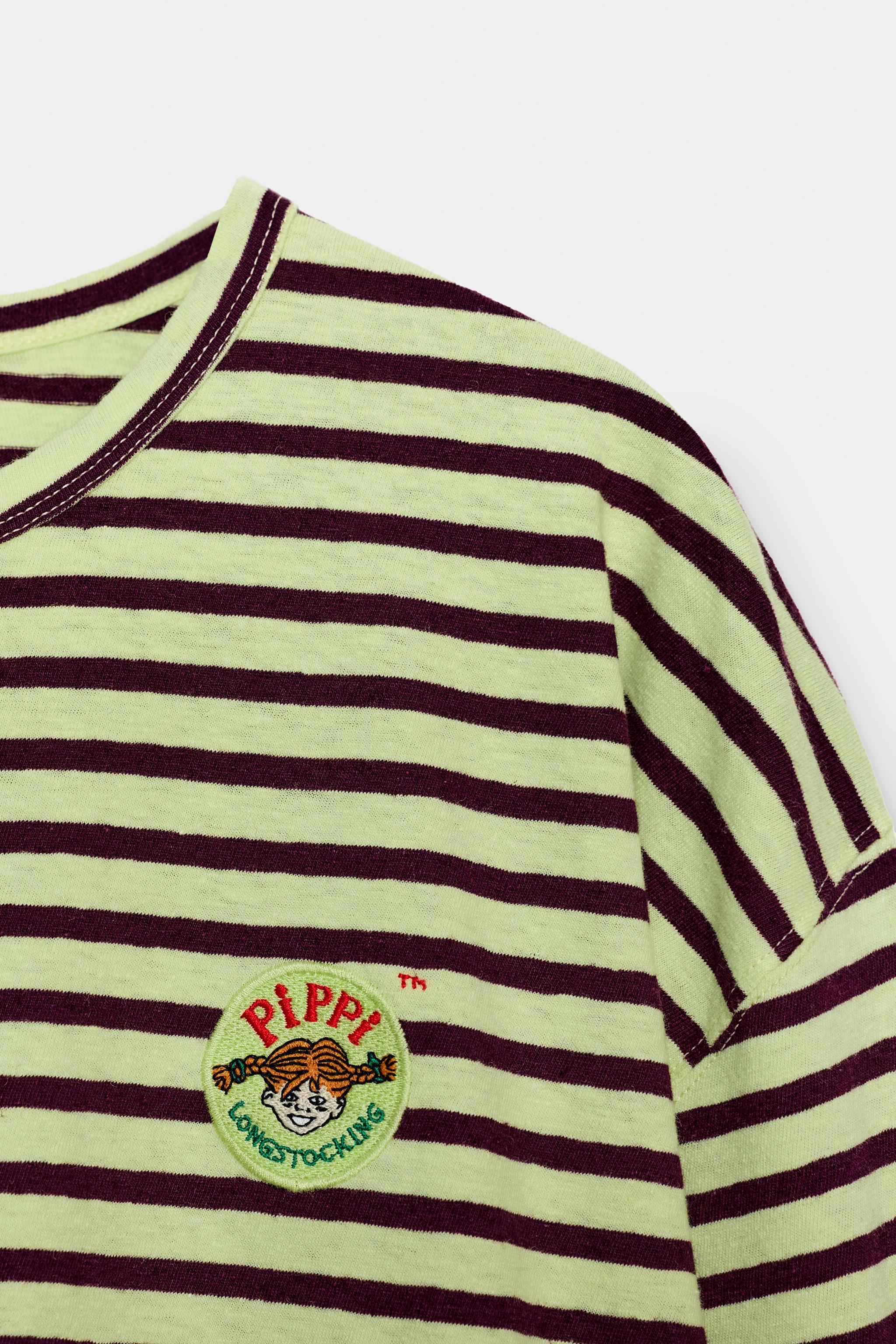 STRIPED EMBROIDERED PIPPI LÅNGSTRUMP™ T-SHIRT